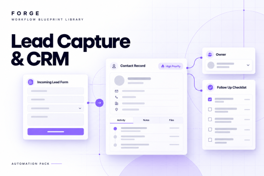 Lead Capture to CRM and Team Alert Automation Pack